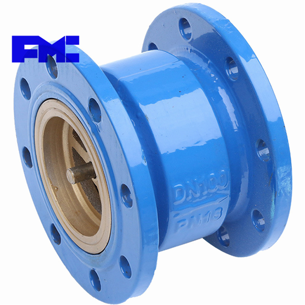 HC41X-10 16Q立卧單向流逆止球墨鑄鐵(tiě)法蘭消聲止回