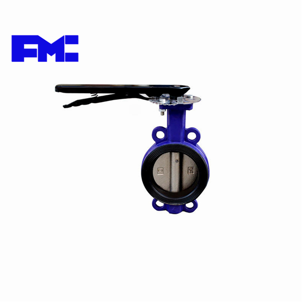 D71X-16鑄鐵(tiě)襯膠軟密封中線手柄對(duì)夾蝶閥