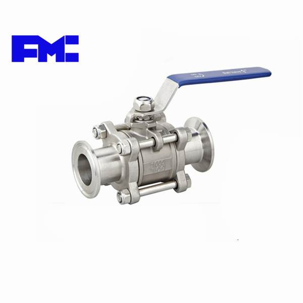 不(bù)鏽鋼三片式快(kuài)裝球閥快(kuài)開(kāi)卡箍式