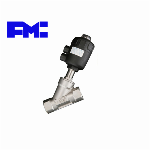 氣動不(bù)鏽鋼內(nèi)螺紋角座閥