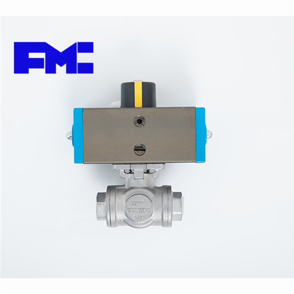 氣動三通(tōng)絲扣球閥